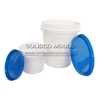 3.6l 4l 5l 10l 20l 5 Gallon Plastic Painting Paint Bucket Mould, Customized Paint Bucket Mold