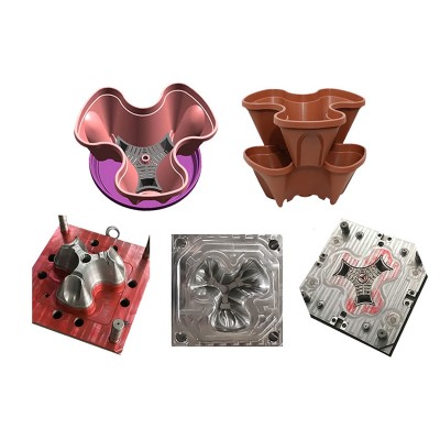 Plastic Plant vase mould plastic injection flower pot moulds